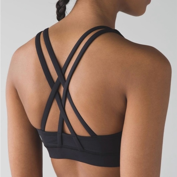 Lululemon Energy Sports Bra – Black – Size 4  Like New - Picture 1 of 8